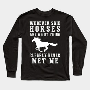 Horsing Around with Humor! Long Sleeve T-Shirt